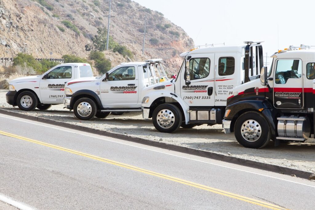 flatbed tow truck